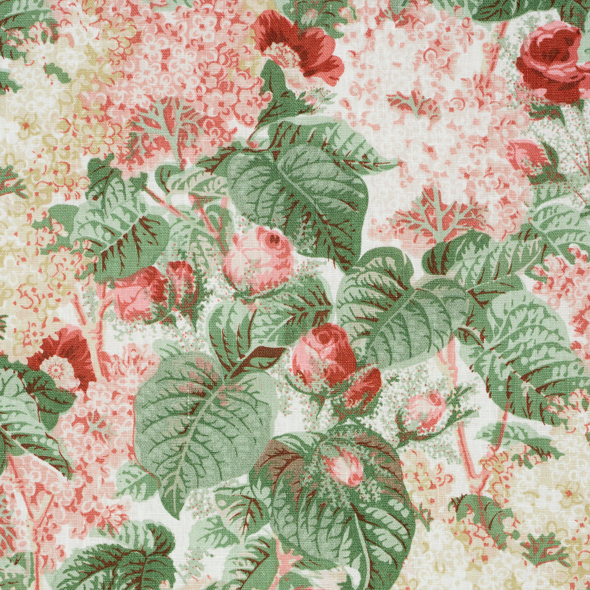 Flora's Fleurs - Apricot - Schumacher 181871 Fabric - Schumacher Fabric