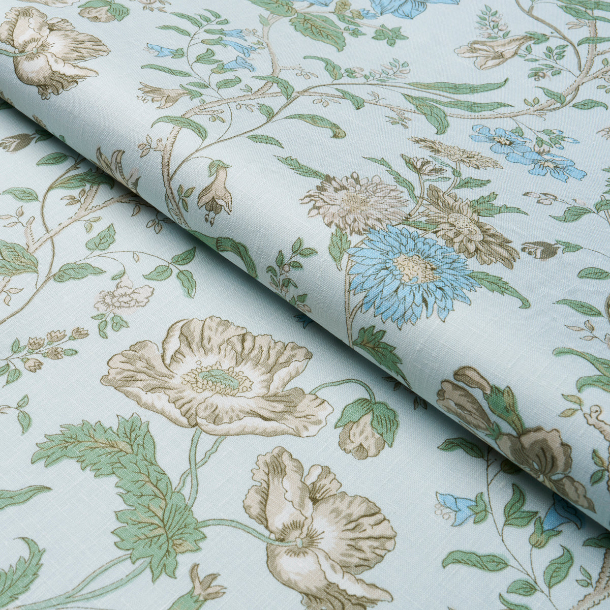 GISELLE-FLORAL-SKY-SCHUMACHER-181901 - Schumacher Fabric