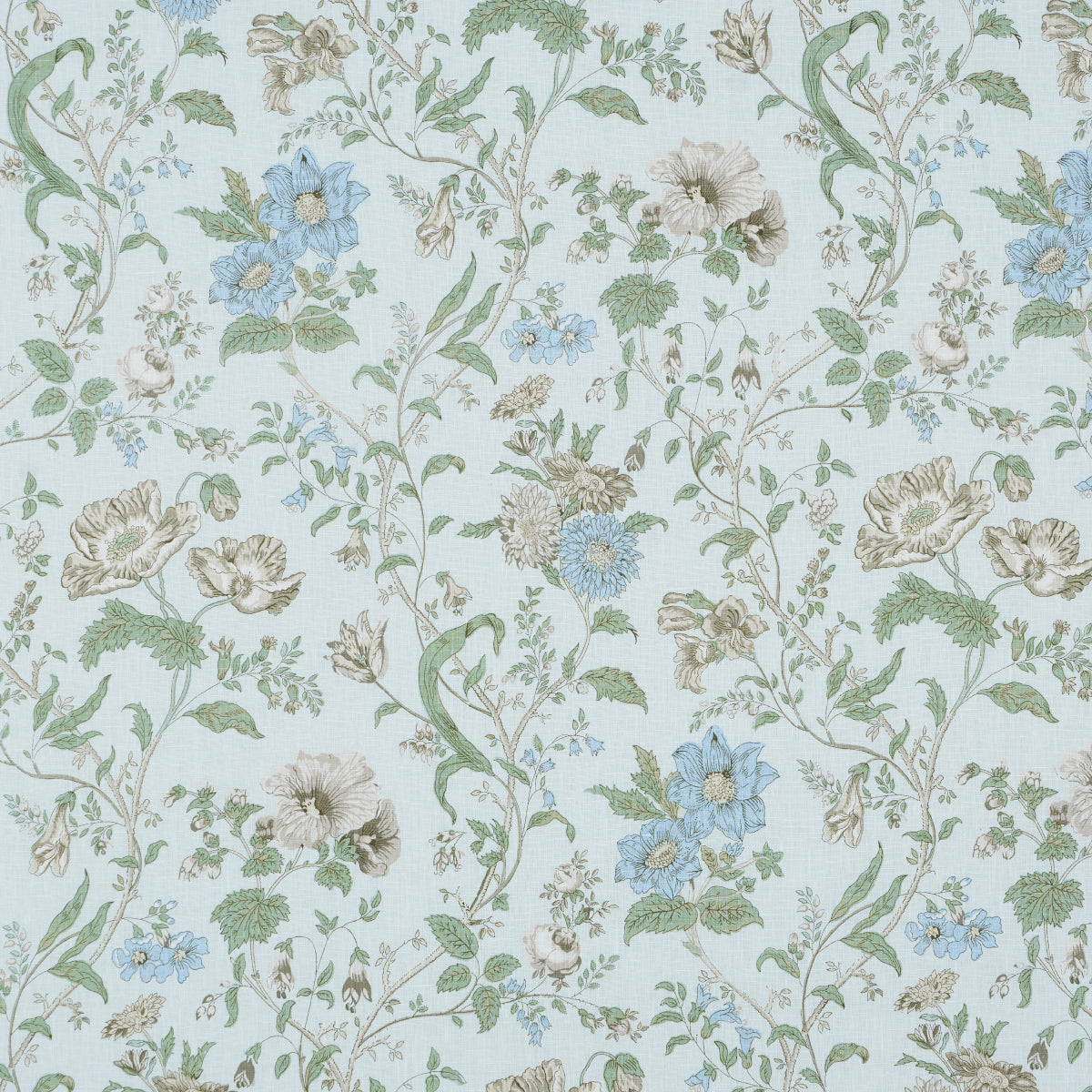 GISELLE-FLORAL-SKY-SCHUMACHER-181901 - Schumacher Tela