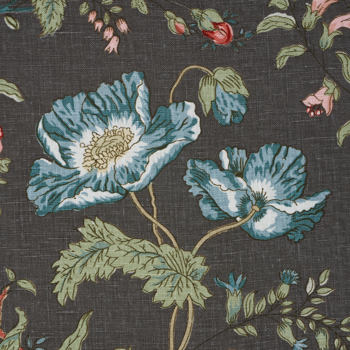 GISELLE-FLORAL-NOIR-SCHUMACHER-181902 - Schumacher Fabric