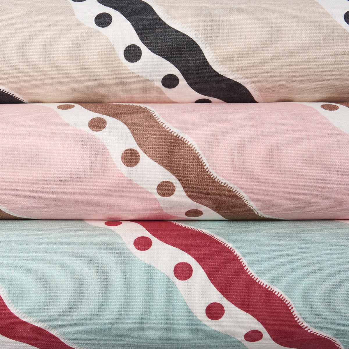 ROUSSEAU-STRIPE-ROUGE-SKY-SCHUMACHER-181911 - Schumacher Fabric