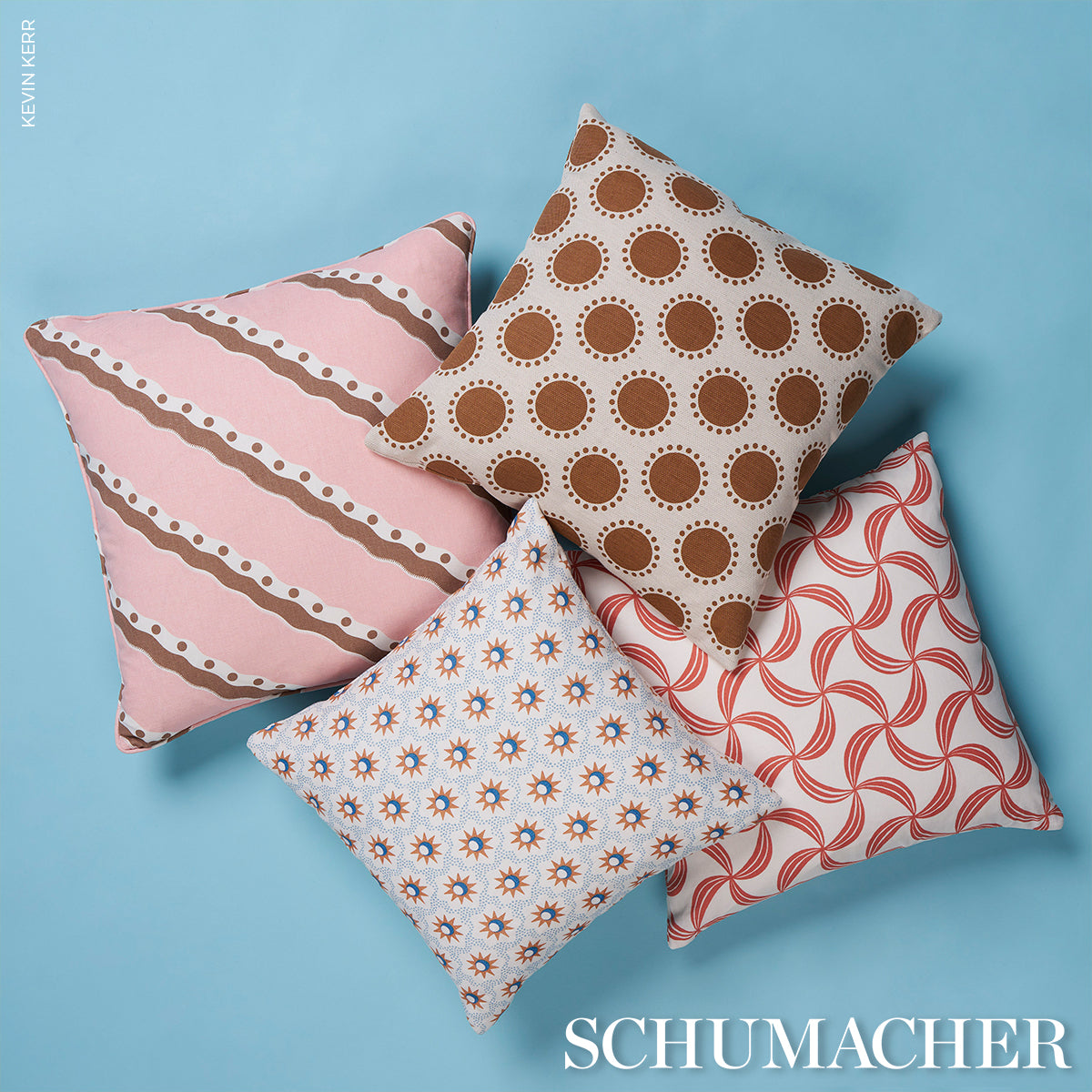 ROUSSEAU-STRIPE-COCOA-BLUSH-SCHUMACHER-181912 - Schumacher Tela