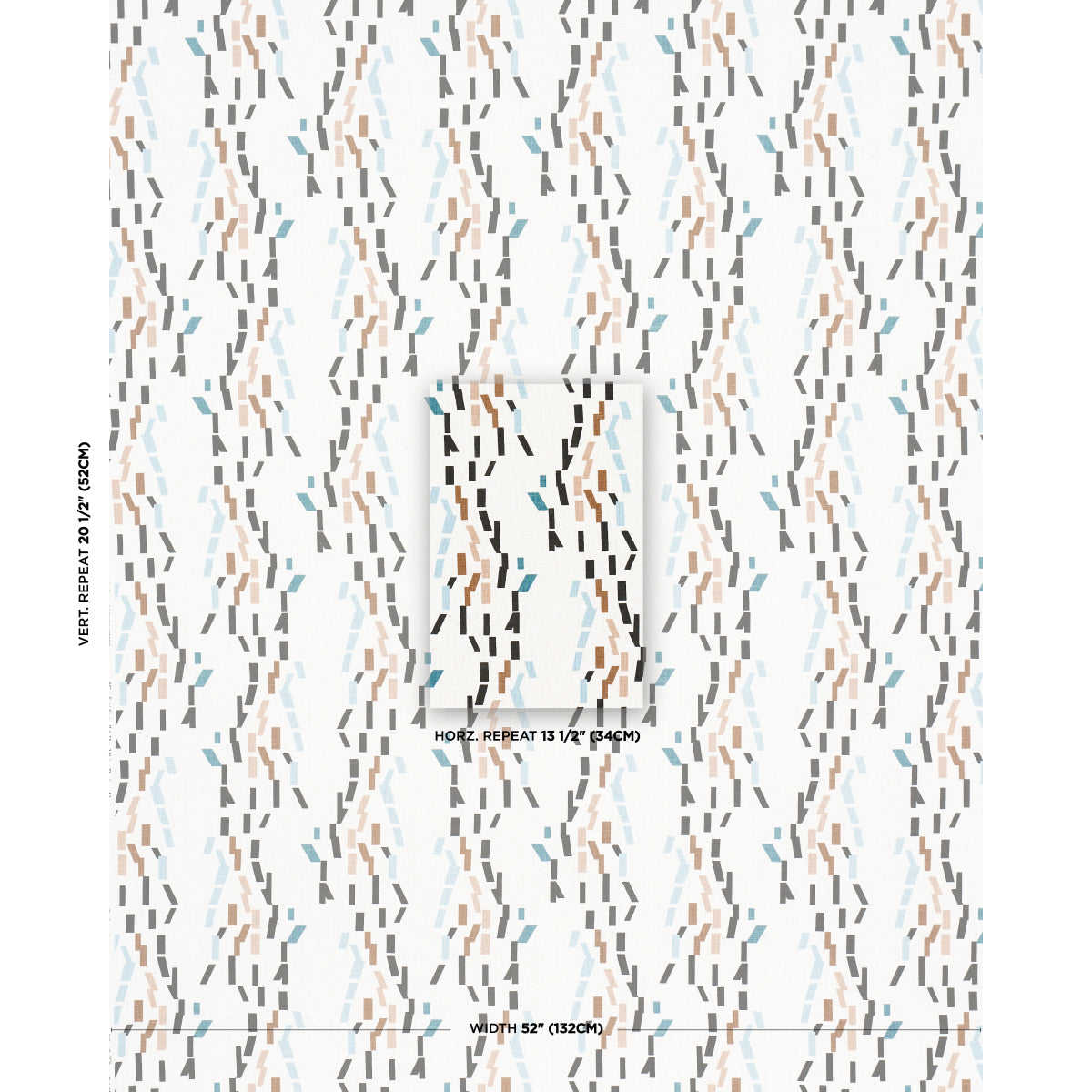 Confetti - Teal - Schumacher 181971 Fabric - Schumacher Fabric