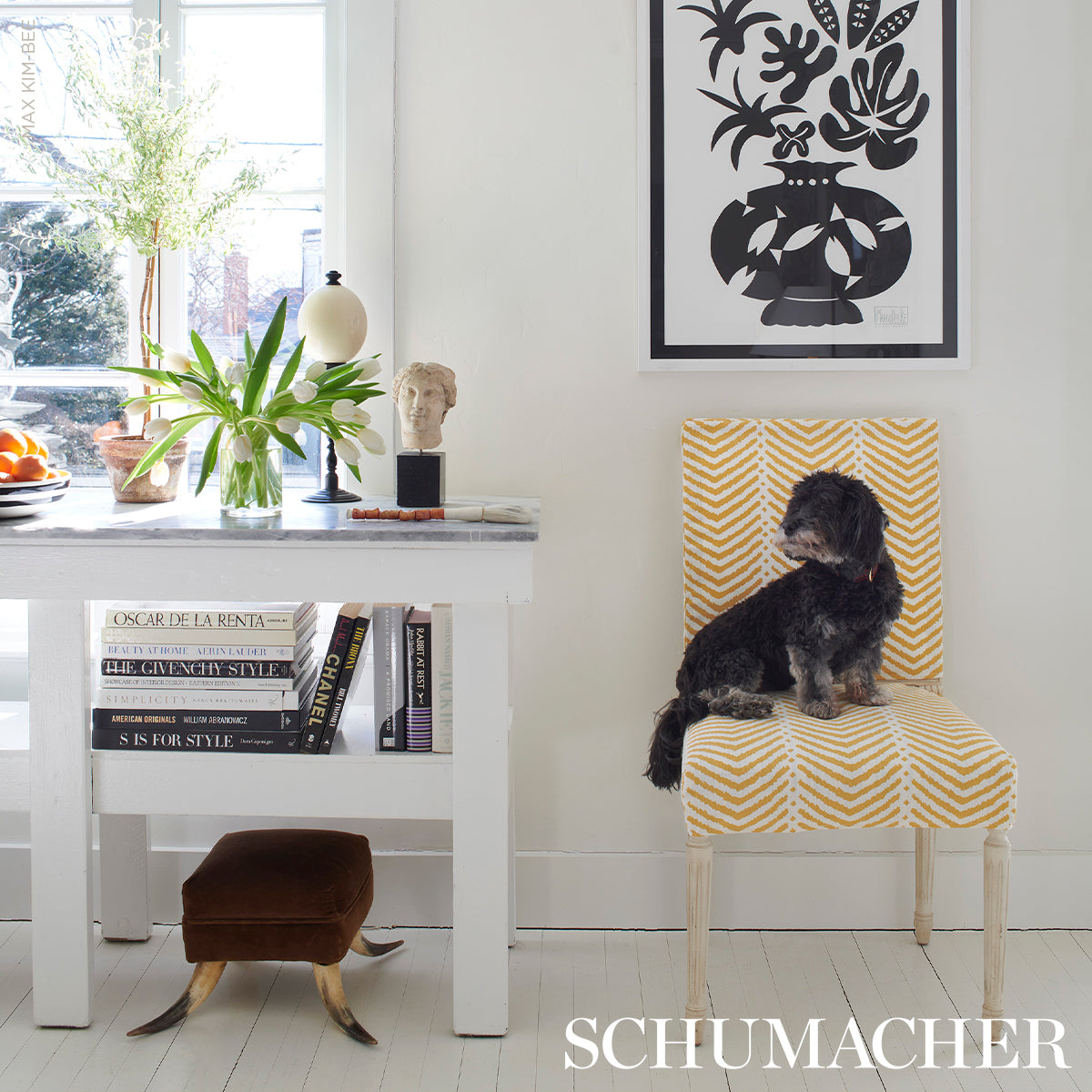 LA-JOLLA-INDOOR-OUTDOOR-MARIGOLD-SCHUMACHER-182001 - Schumacher Fabric