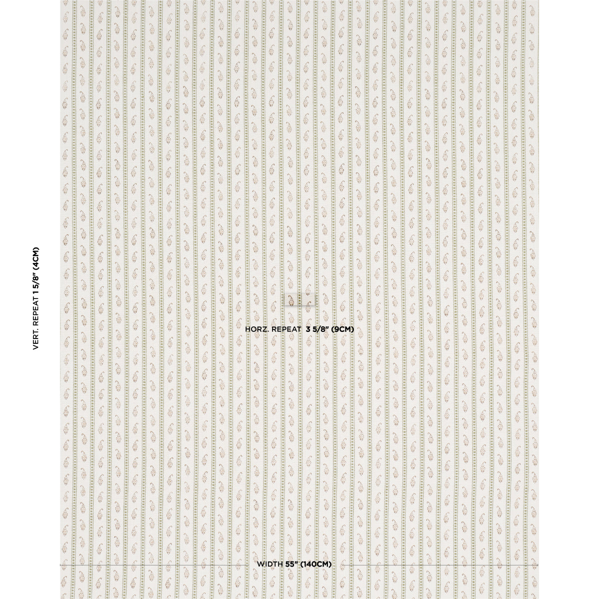 EDDIE-WOVEN-HAND-BLOCK-PRINT-GREEN-SCHUMACHER-182021 - Schumacher Fabric