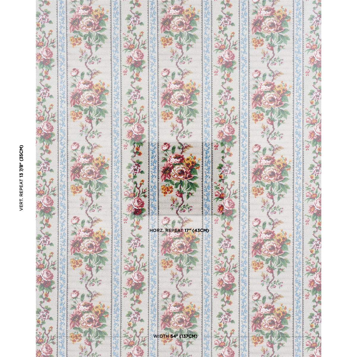 ELIZABETH-CHINTZ-ROSE-SCHUMACHER-182040 - Schumacher Fabric