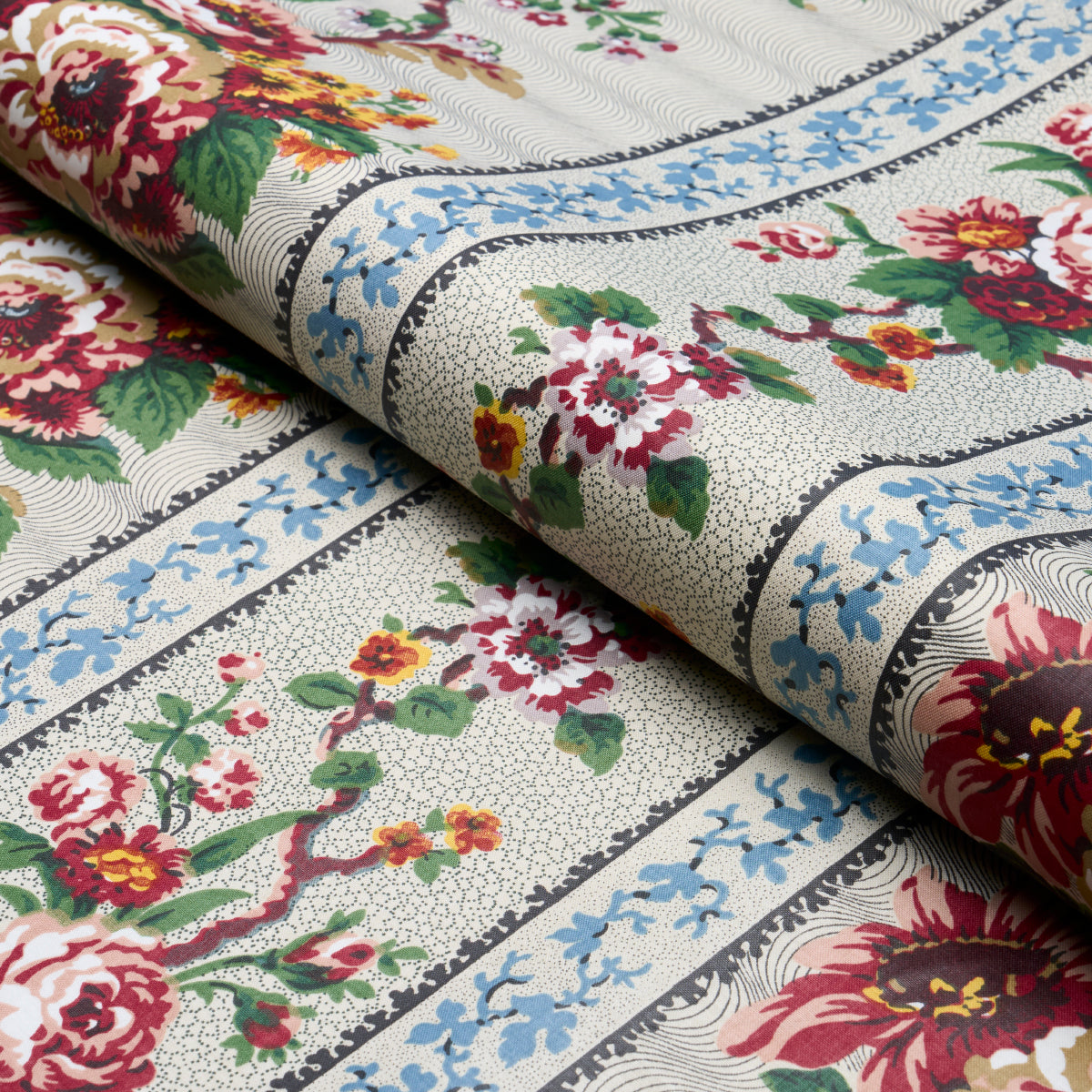 Elizabeth Chintz - Rose - Schumacher 182040 Fabric - Schumacher Fabric