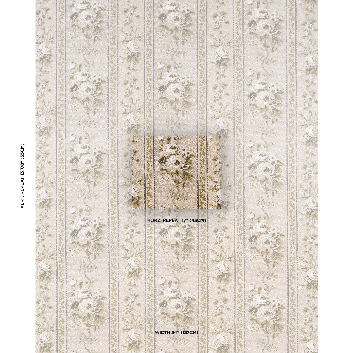 ELIZABETH-CHINTZ-NEUTRAL-SCHUMACHER-182041 - Schumacher Fabric