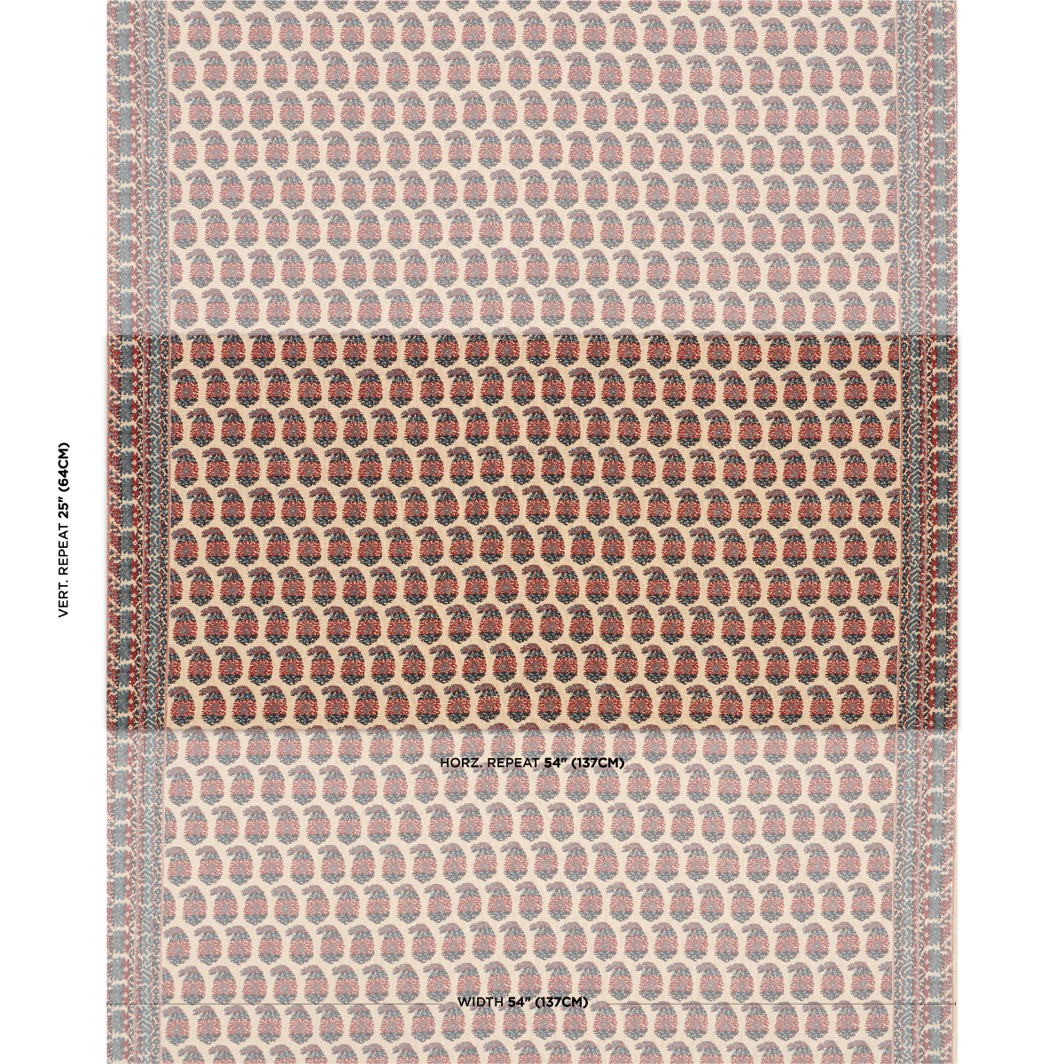 TERRY-RED-NAVY-SCHUMACHER-182061 - Schumacher Fabric