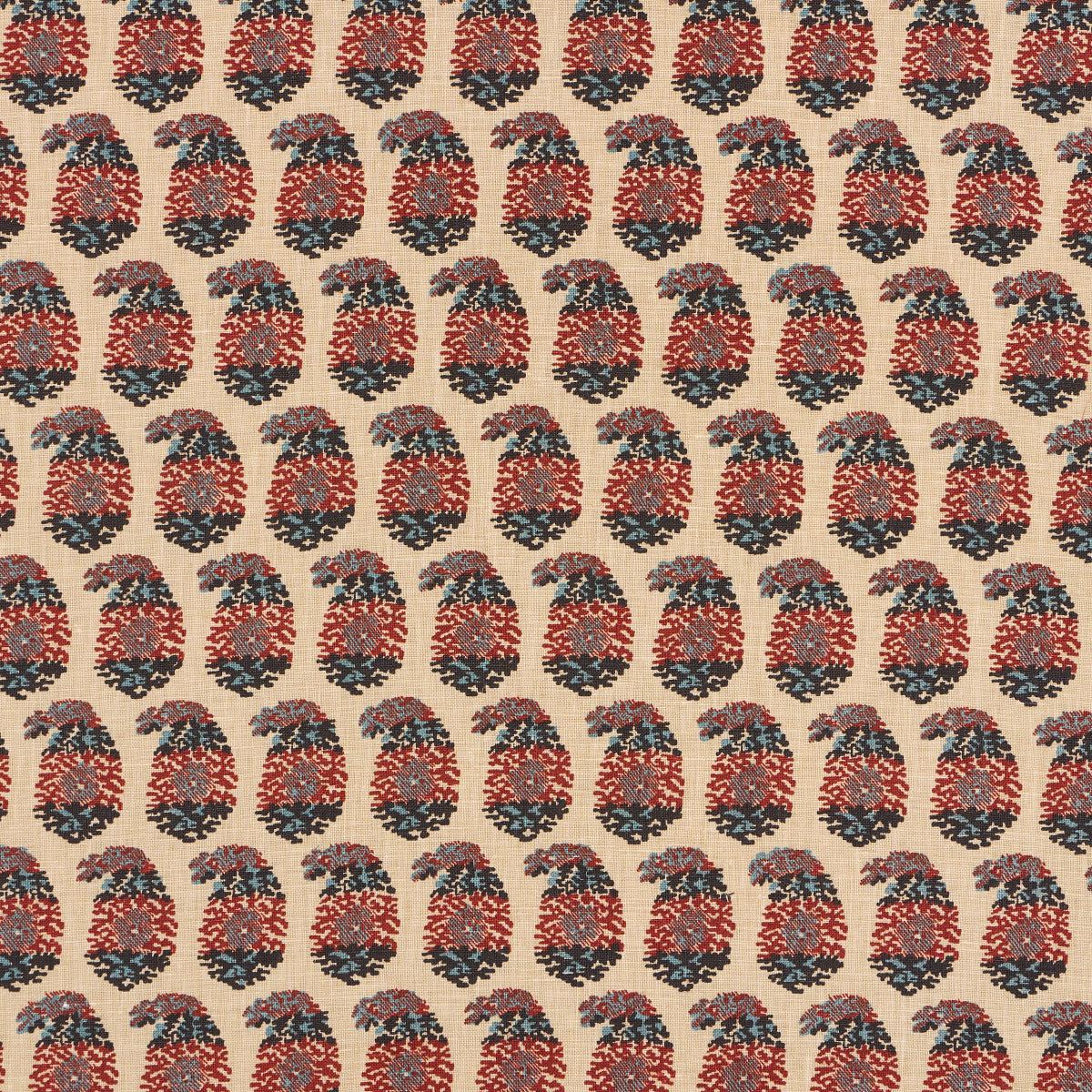 TERRY-RED-NAVY-SCHUMACHER-182061 - Schumacher Fabric