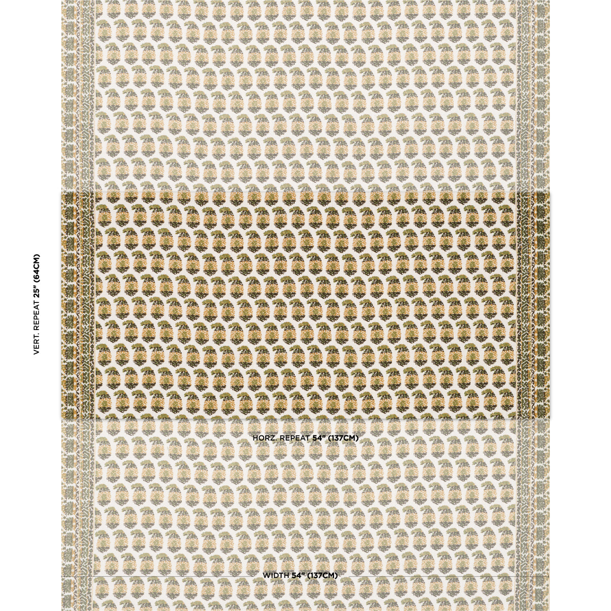 TERRY-OCHRE-GREEN-SCHUMACHER-182062 - Schumacher Fabric