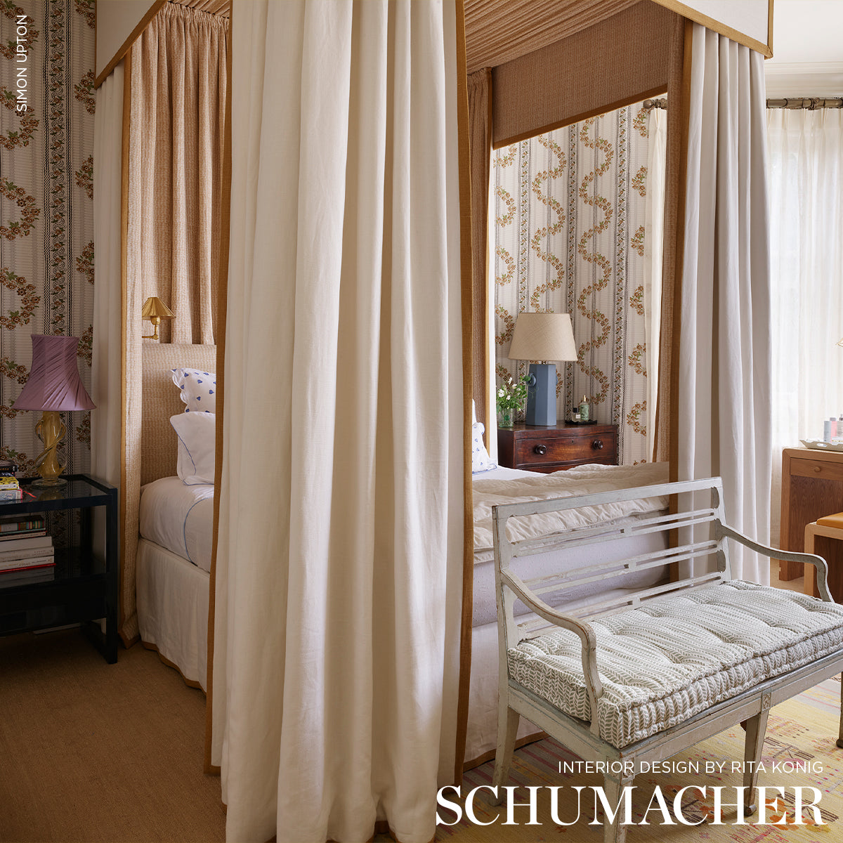 SERENA-GARLAND-OCHRE-SCHUMACHER-182071 - Schumacher Fabric