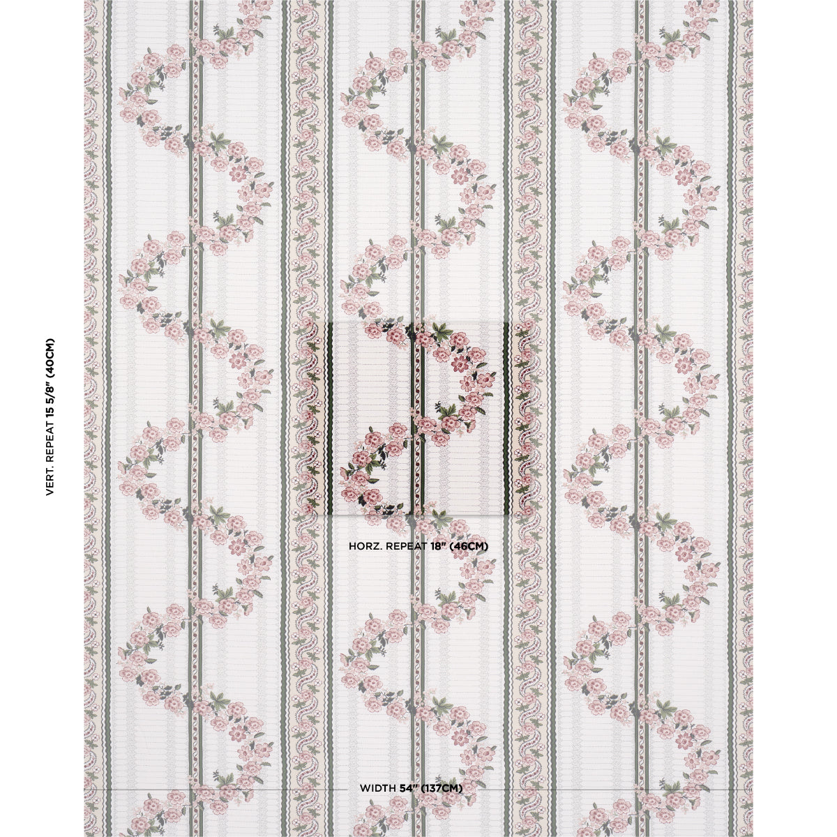 SERENA-GARLAND-ROSE-SCHUMACHER-182072 - Schumacher Fabric