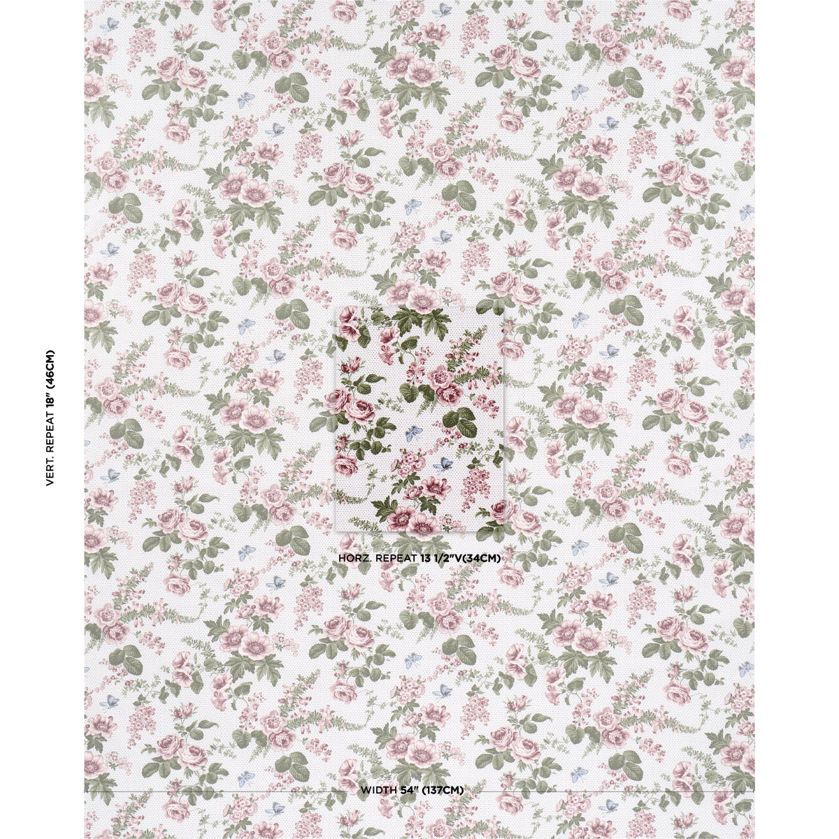 SIBYL-CHINTZ-ROSE-SCHUMACHER-182080 - Schumacher Fabric