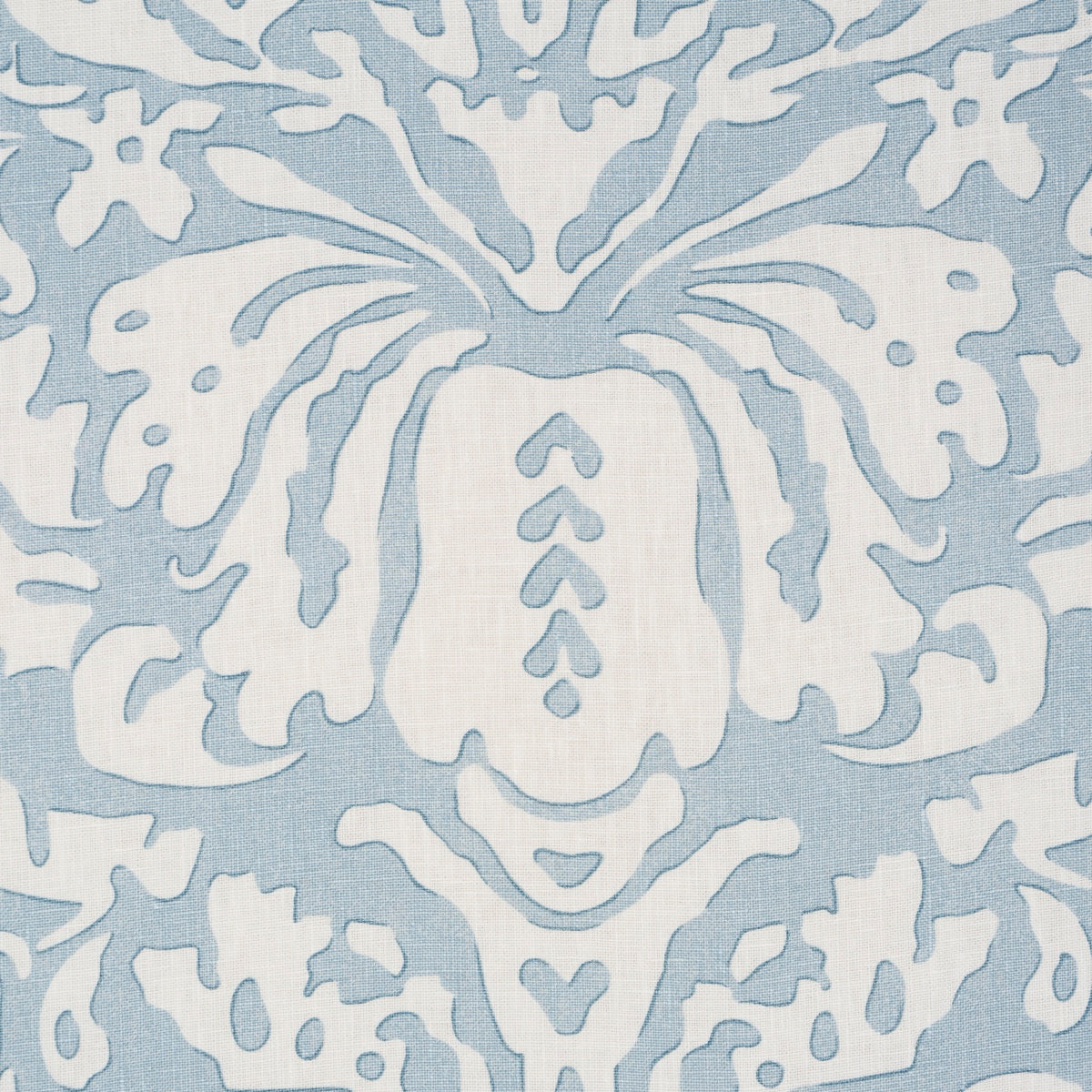 SUFFOLK-DAMASK-BLUE-SCHUMACHER-182121 - Schumacher Fabric