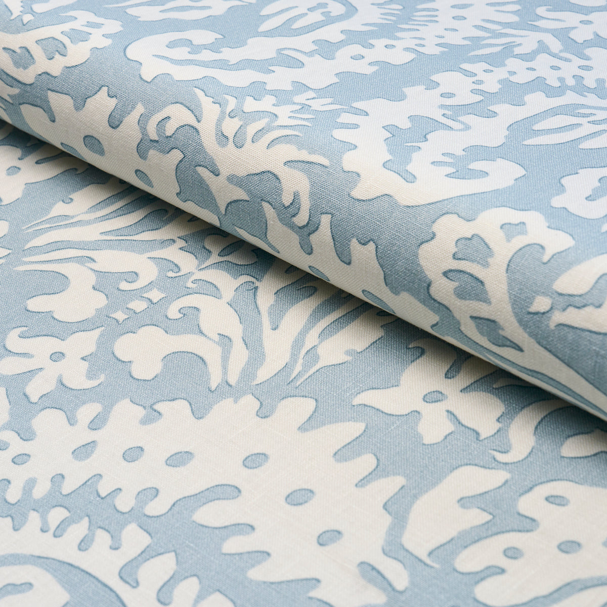 SUFFOLK-DAMASK-BLUE-SCHUMACHER-182121 - Schumacher Fabric