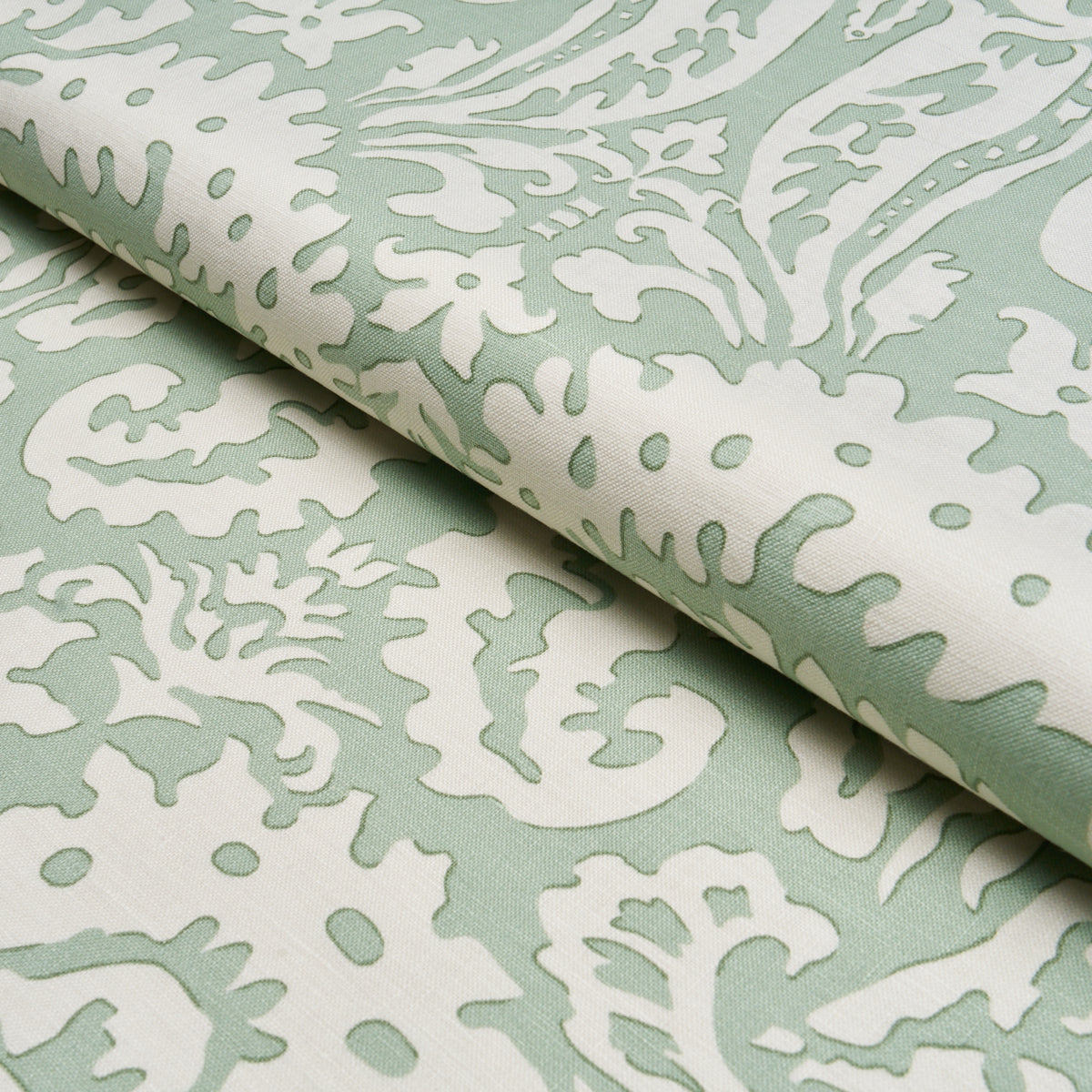 Suffolk Damask - Celadon - Schumacher 182123 Fabric - Schumacher Fabric