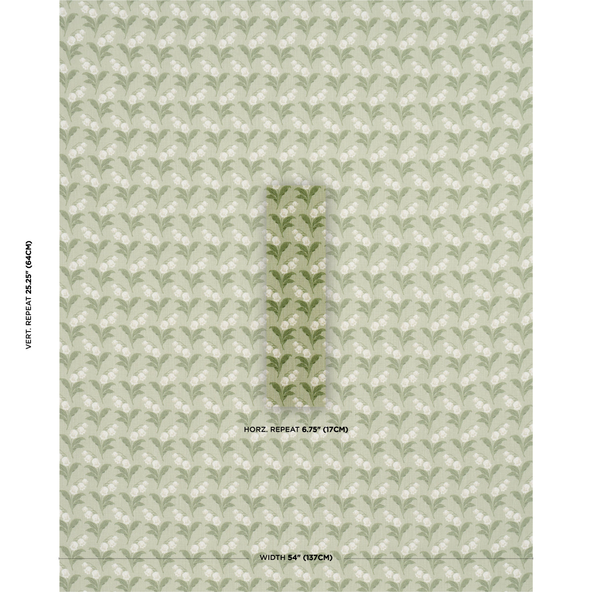 LILY-OF-THE-VALLEY-INDOOR-OUTDOOR-MOSS-SCHUMACHER-182140 - Schumacher Tela