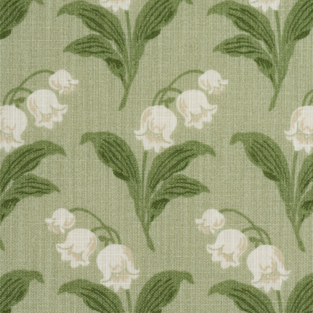 Lily Of The Valley Indoor/Outdoor - Moss - Schumacher 182140 Fabric - Schumacher Fabric