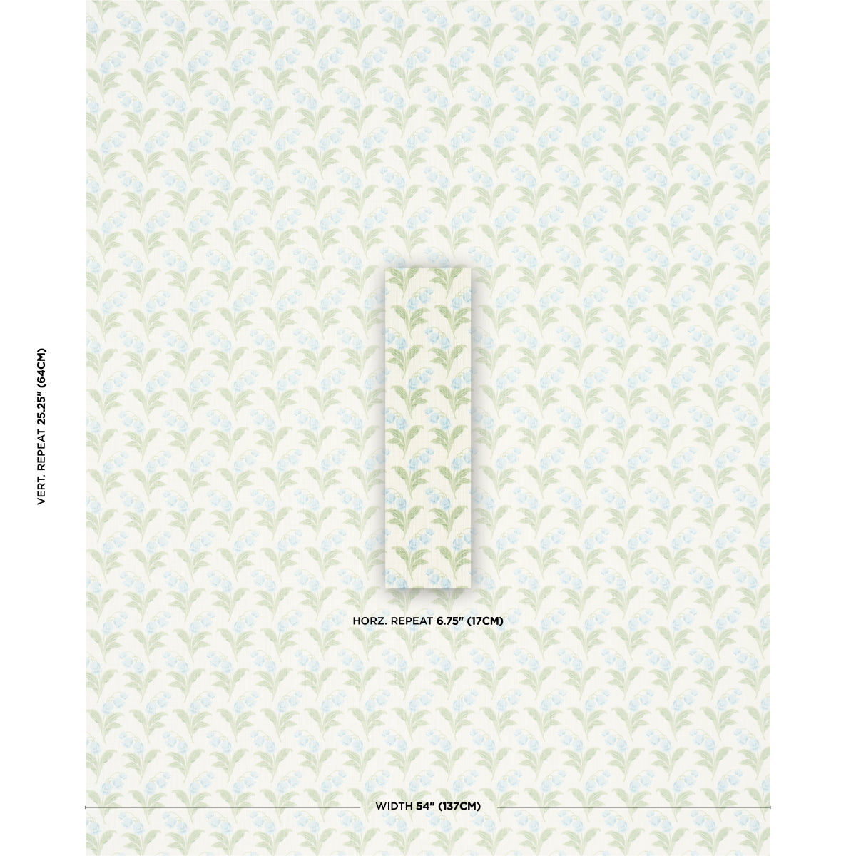 LILY-OF-THE-VALLEY-INDOOR-OUTDOOR-BLUEBELL-SCHUMACHER-182141 - Schumacher Fabric
