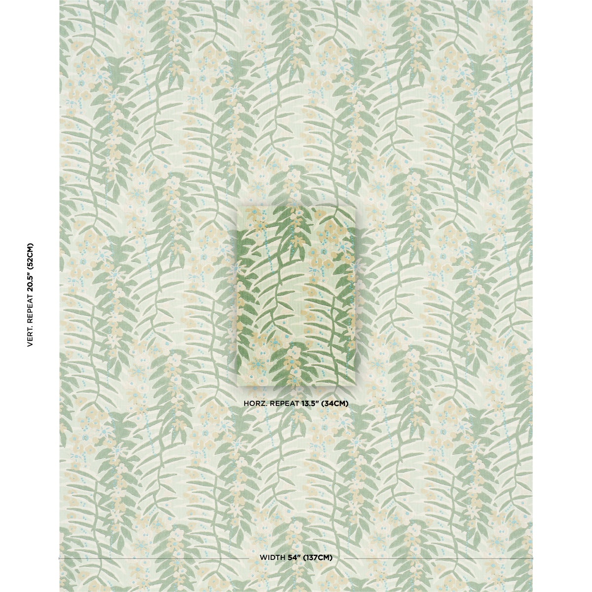 ASHBEE-BOTANICAL-AQUA-SCHUMACHER-182152 - Schumacher Tela