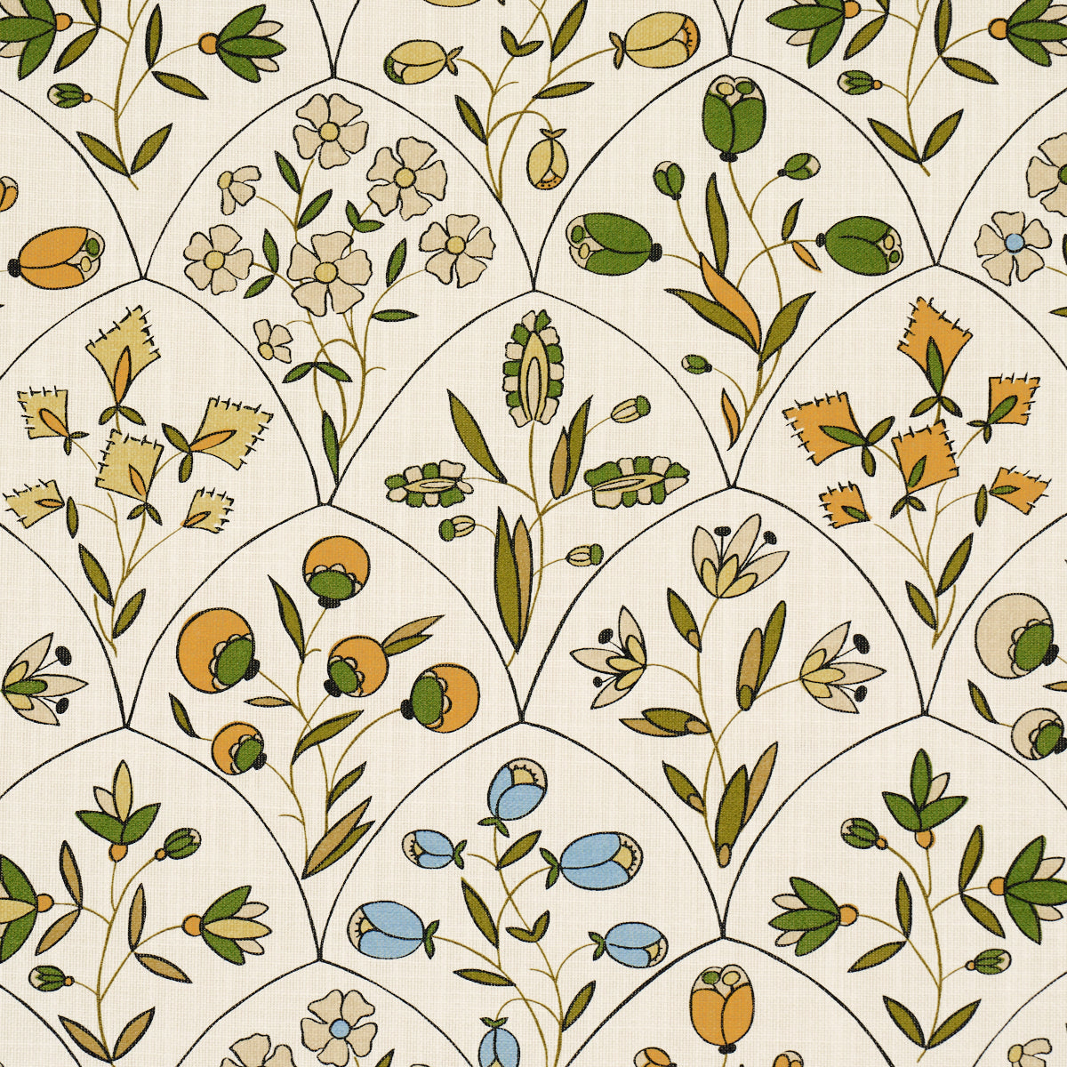 FRANCES-FLORAL-INDOOR-OUTDOOR-DOCUMENT-SCHUMACHER-182161 - Schumacher Fabric