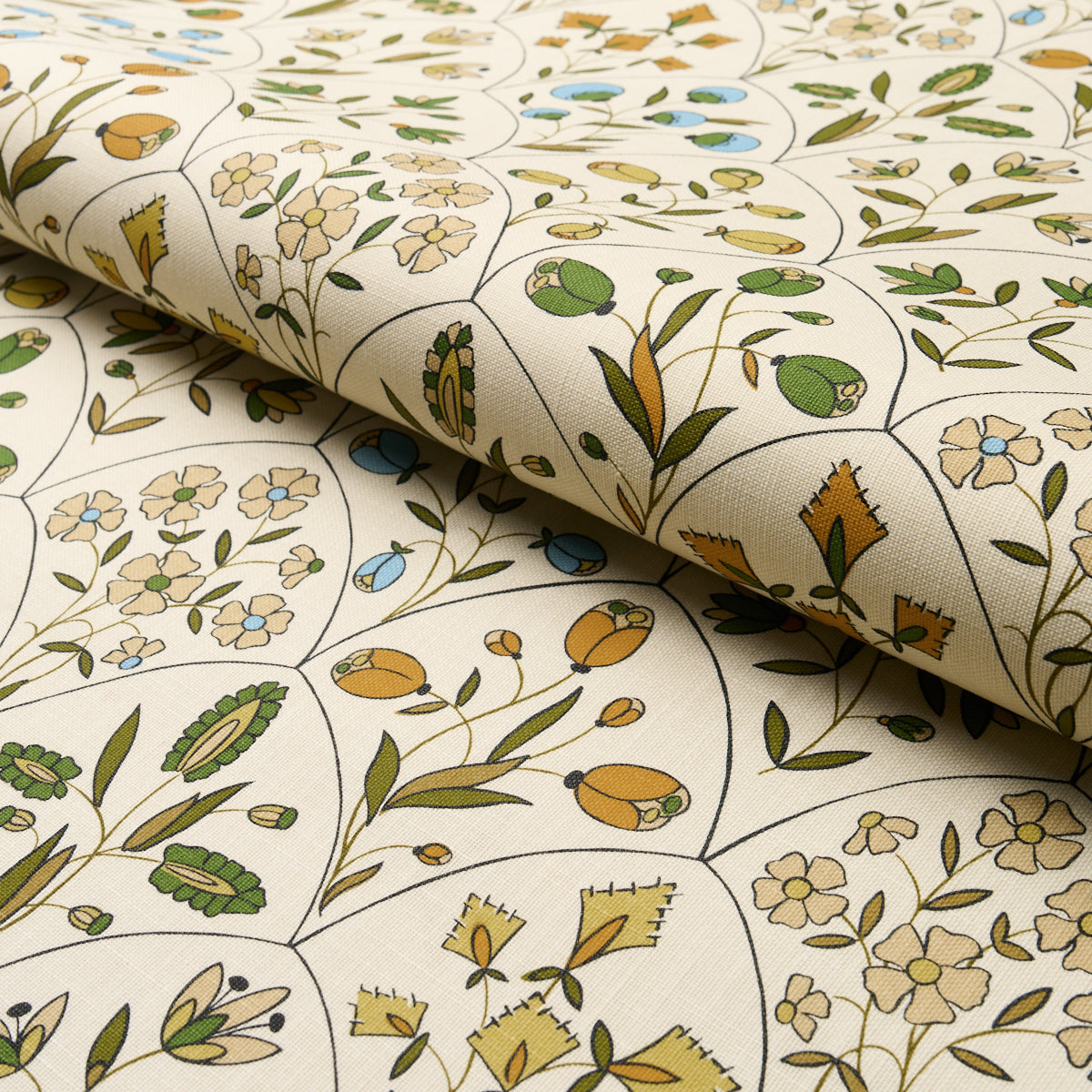 FRANCES-FLORAL-INDOOR-OUTDOOR-DOCUMENT-SCHUMACHER-182161 - Schumacher Tela