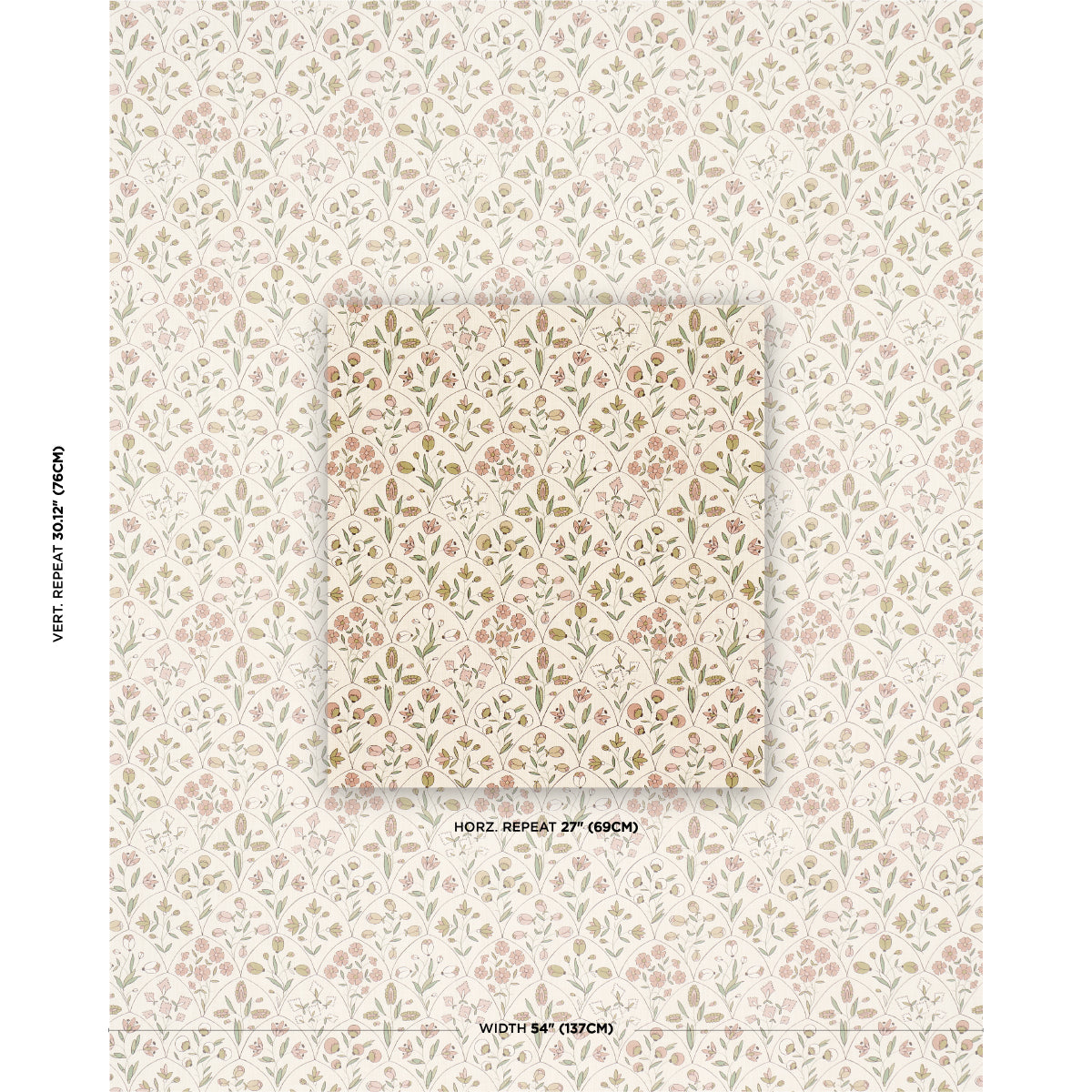 FRANCES-FLORAL-INDOOR-OUTDOOR-PETAL-SCHUMACHER-182162 - Schumacher Tela