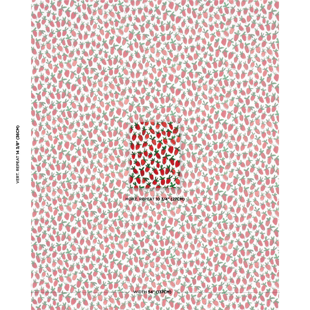 SHORTCAKE-INDOOR-OUTDOOR-RED-SCHUMACHER-182190 - Schumacher Fabric