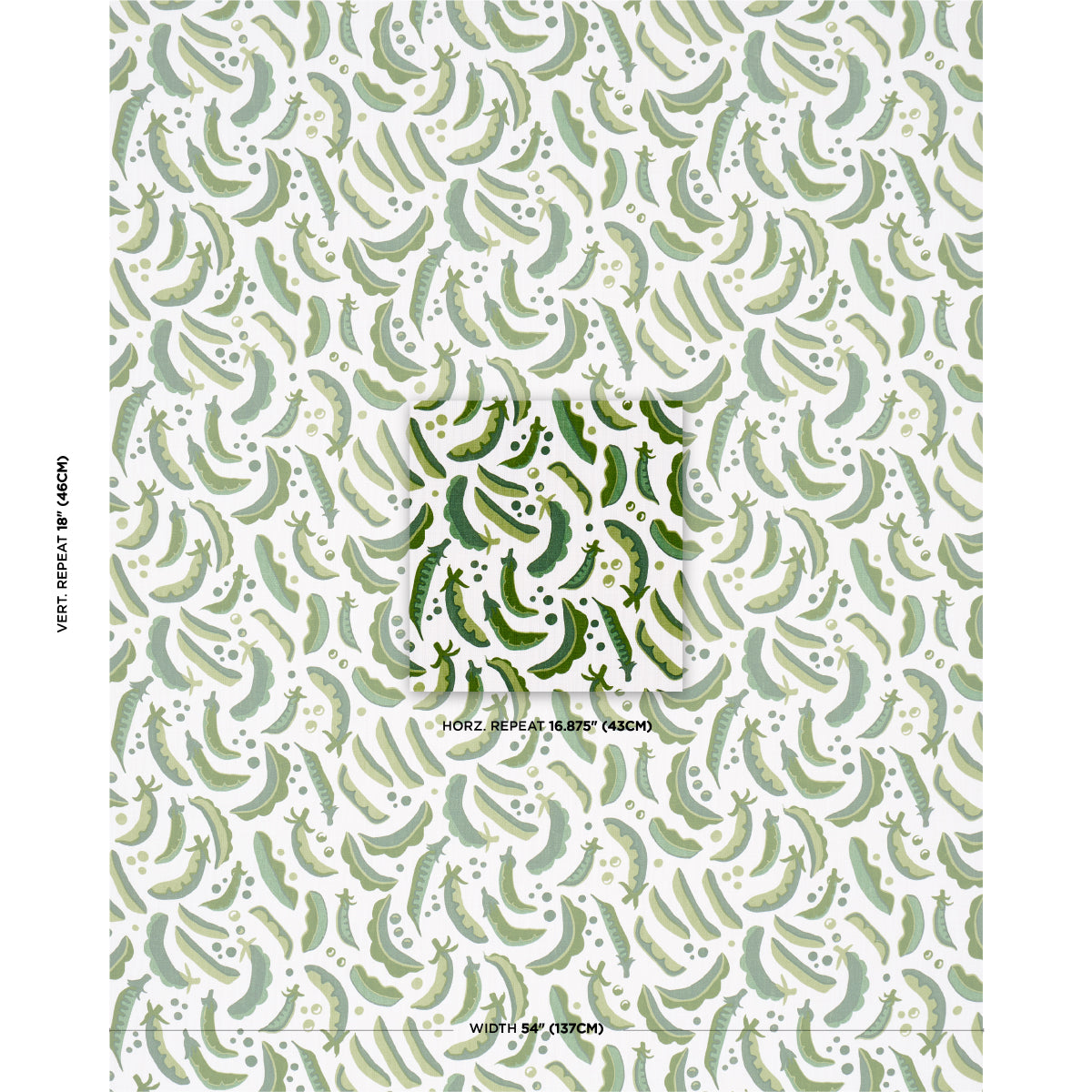 SUGAR-ANN-INDOOR-OUTDOOR-GREEN-SCHUMACHER-182210 - Schumacher Tela