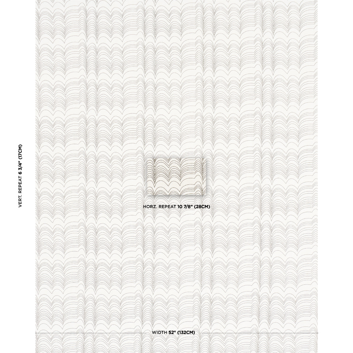 Richter Linen Print - Black - Schumacher 182232 Fabric - Schumacher Fabric