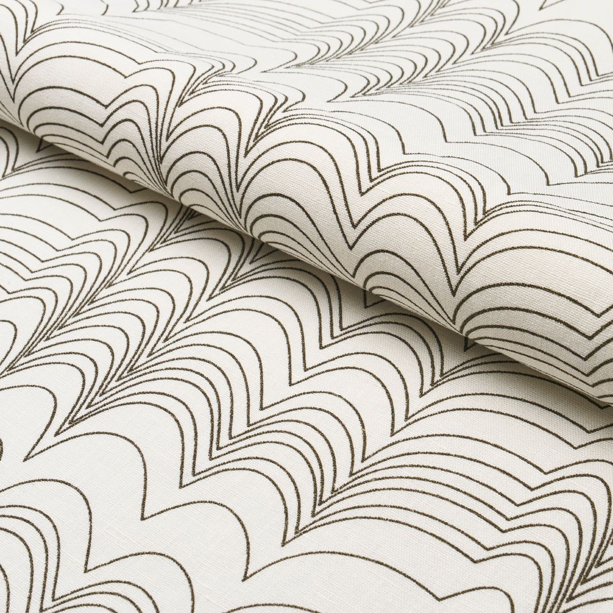 RICHTER-LINEN-PRINT-BLACK-SCHUMACHER-182232 - Schumacher Fabric