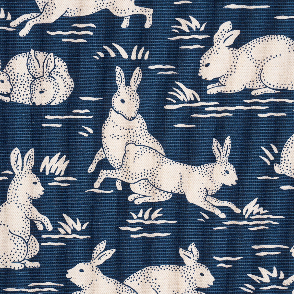 COTTONTAILS-INDIGO-SCHUMACHER-182242 - Schumacher Fabric