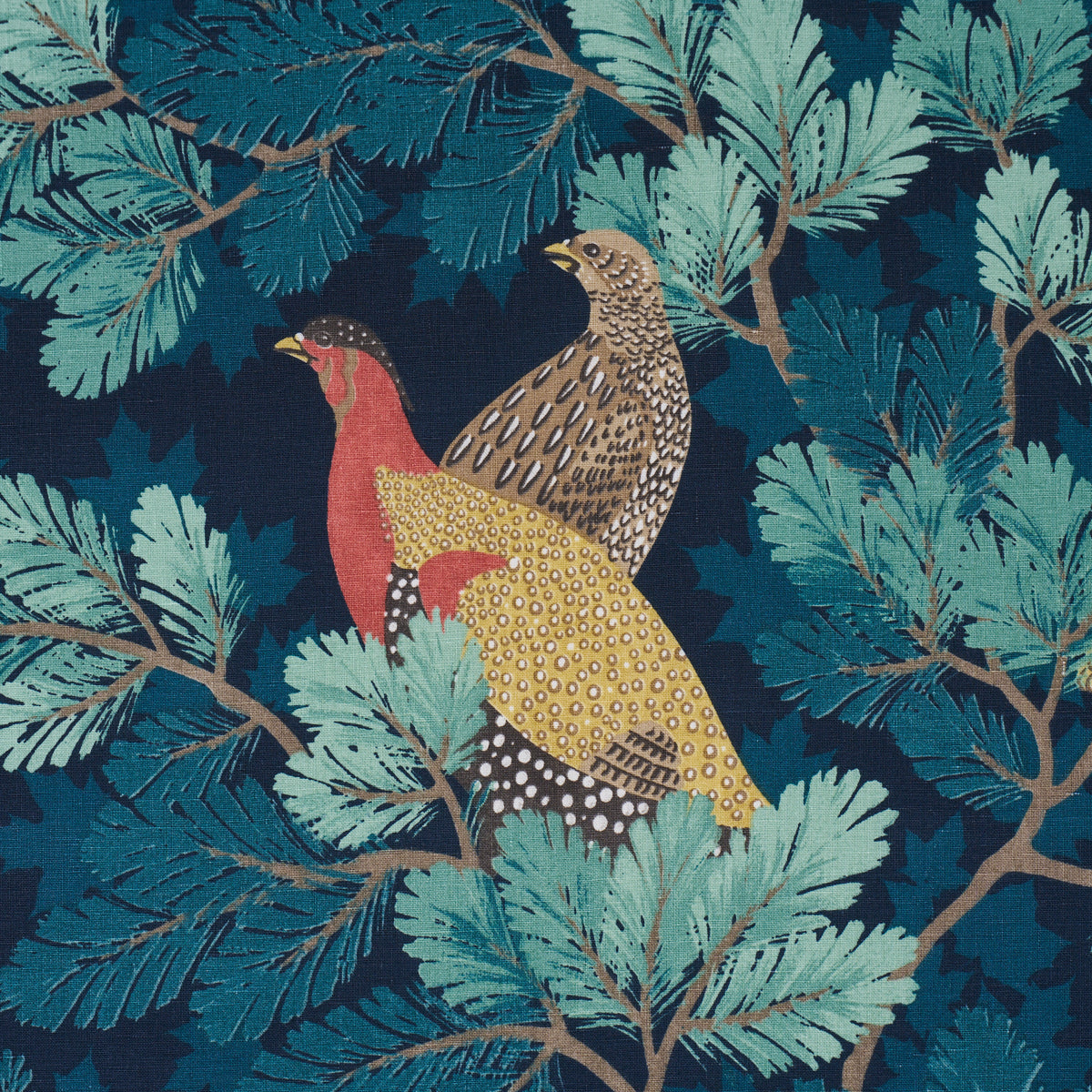 Covey Hedge - Midnight - Schumacher Fabric 182252 - Schumacher Fabric