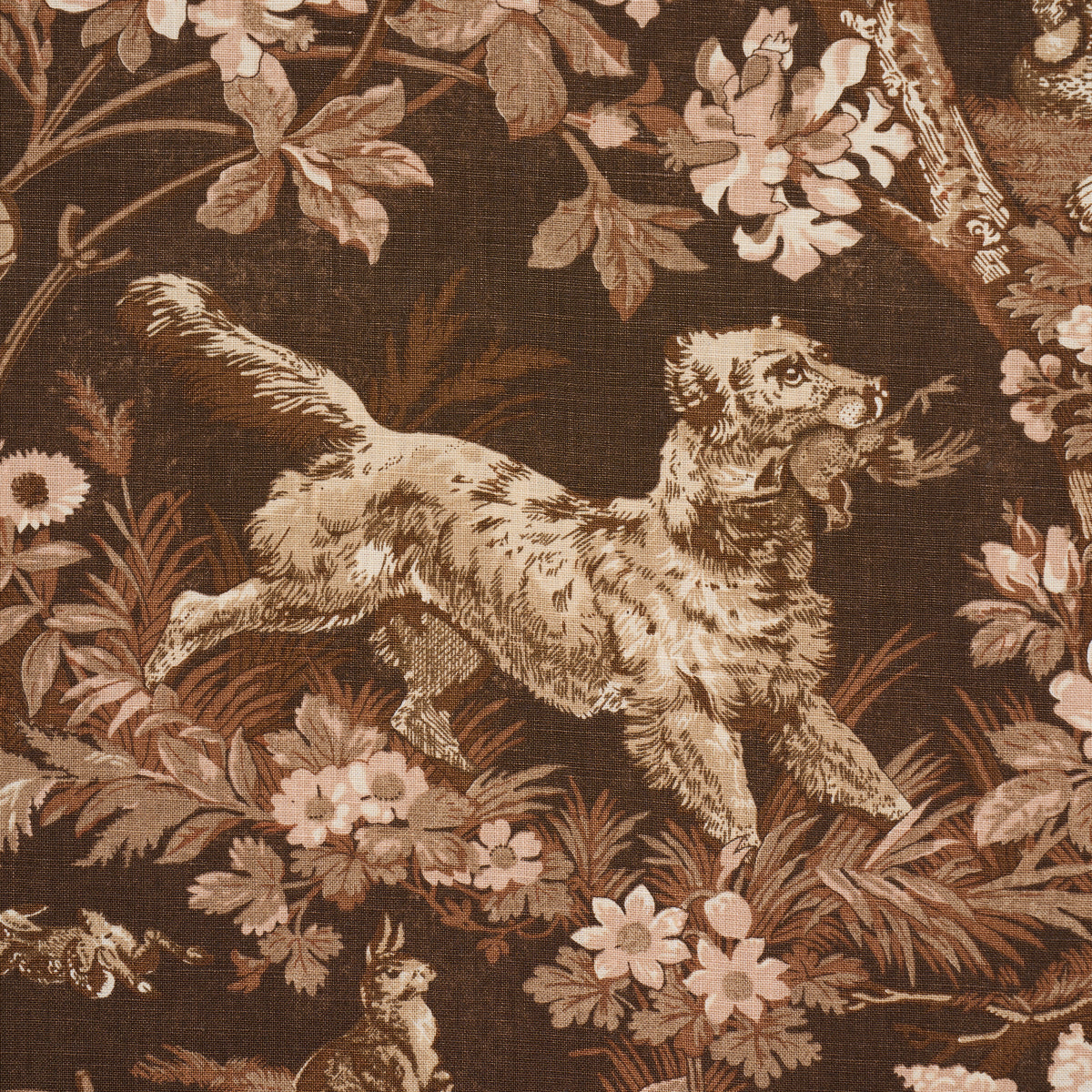 HOUND-MEADOW-SEPIA-SCHUMACHER-182260 - Schumacher Fabric