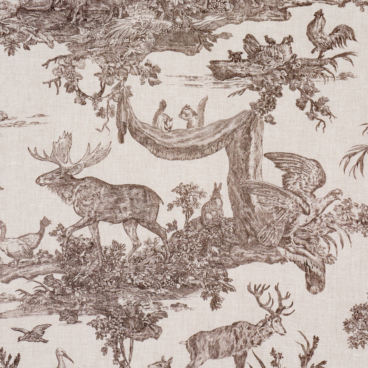 WESTERN-TOILE-SEPIA-SCHUMACHER-182271 - Schumacher Tela