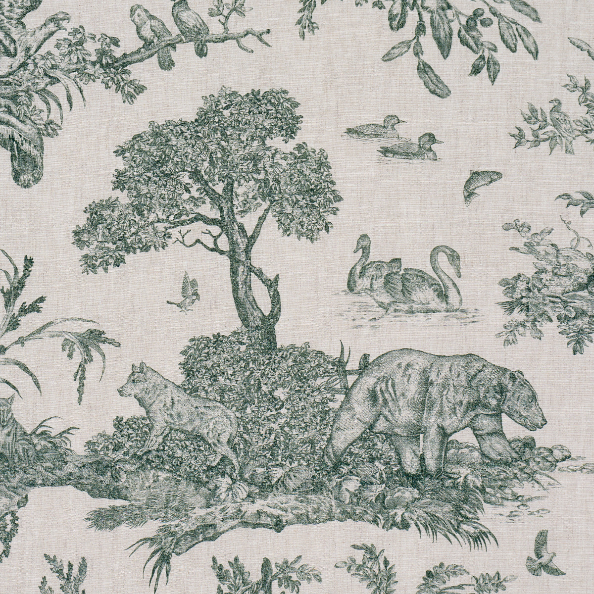 WESTERN-TOILE-FOREST-SCHUMACHER-182272 - Schumacher Fabric
