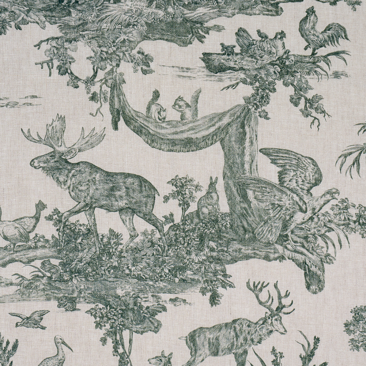 WESTERN-TOILE-FOREST-SCHUMACHER-182272 - Schumacher Tela