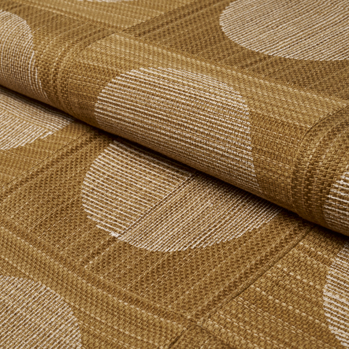 UNA-HAND-BLOCK-PRINT-OCHRE-SCHUMACHER-182300 - Schumacher Fabric