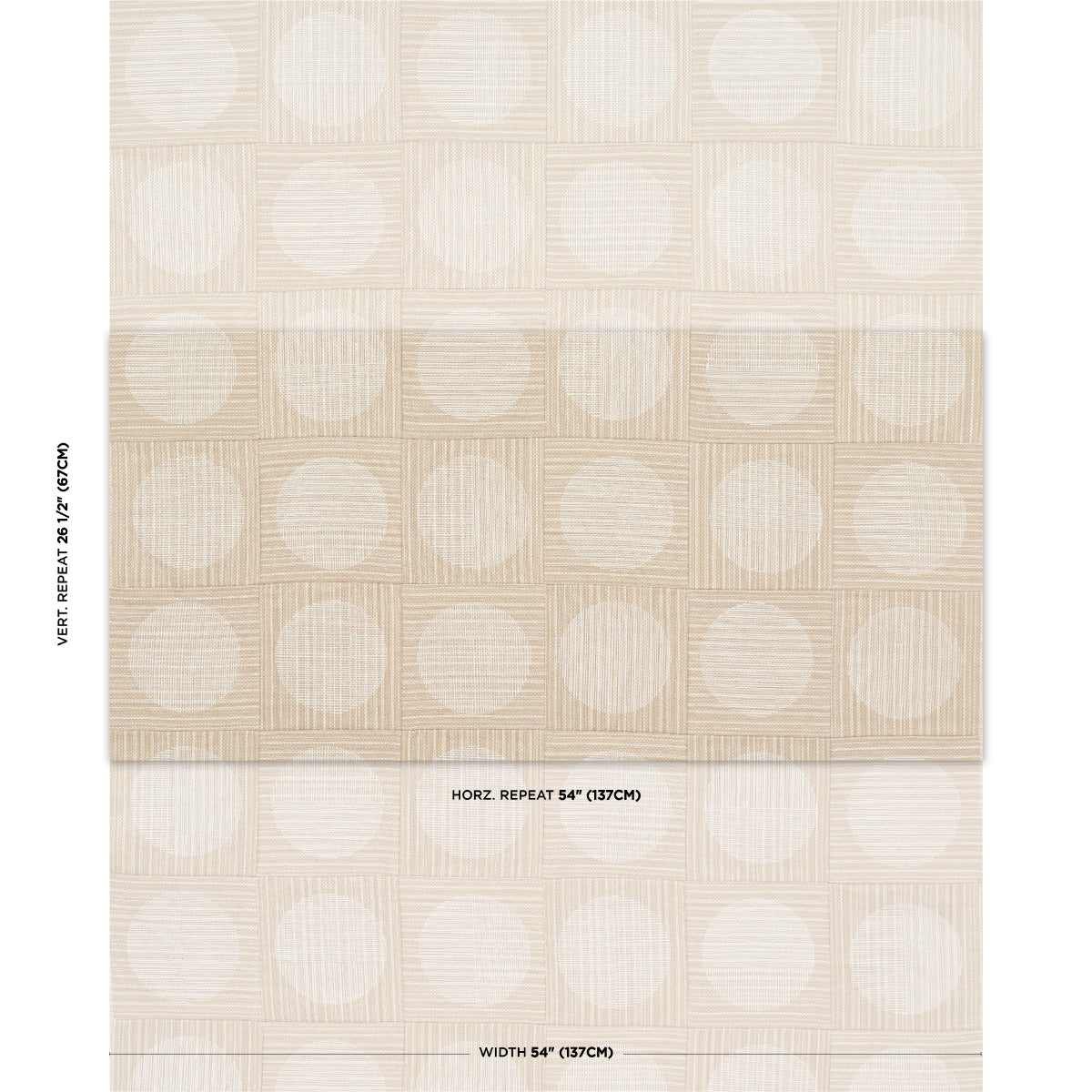 UNA-HAND-BLOCK-PRINT-SAND-SCHUMACHER-182301 - Schumacher Fabric