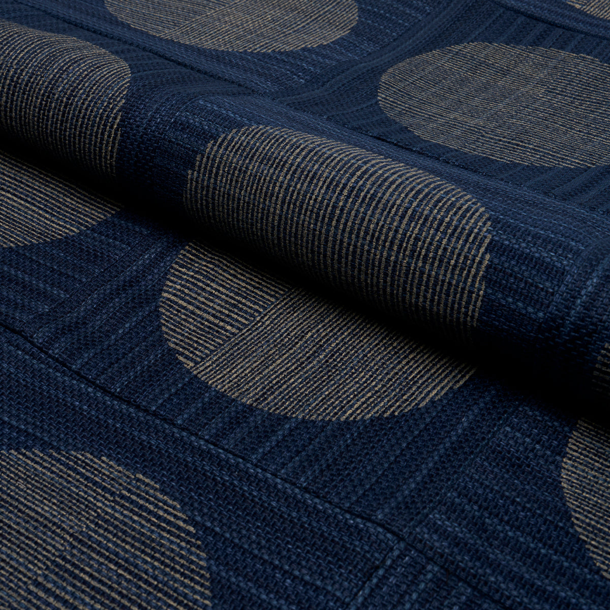 UNA-HAND-BLOCK-PRINT-INDIGO-SCHUMACHER-182302 - Schumacher Fabric