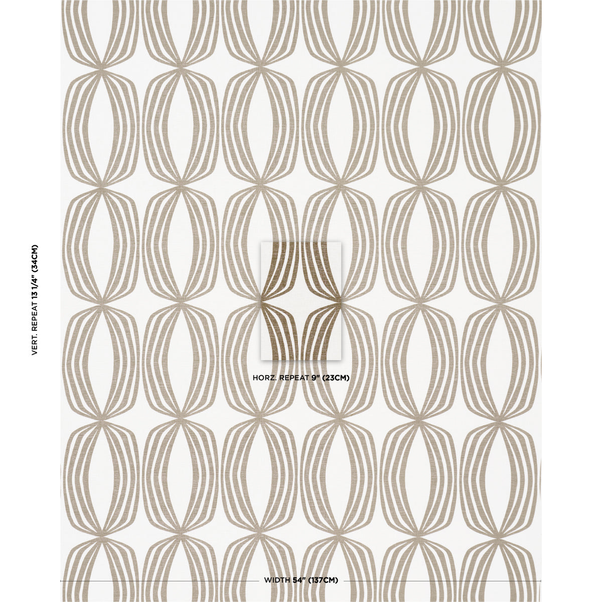 FONTANA-HAND-PRINT-PEAT-SCHUMACHER-182320 - Schumacher Fabric