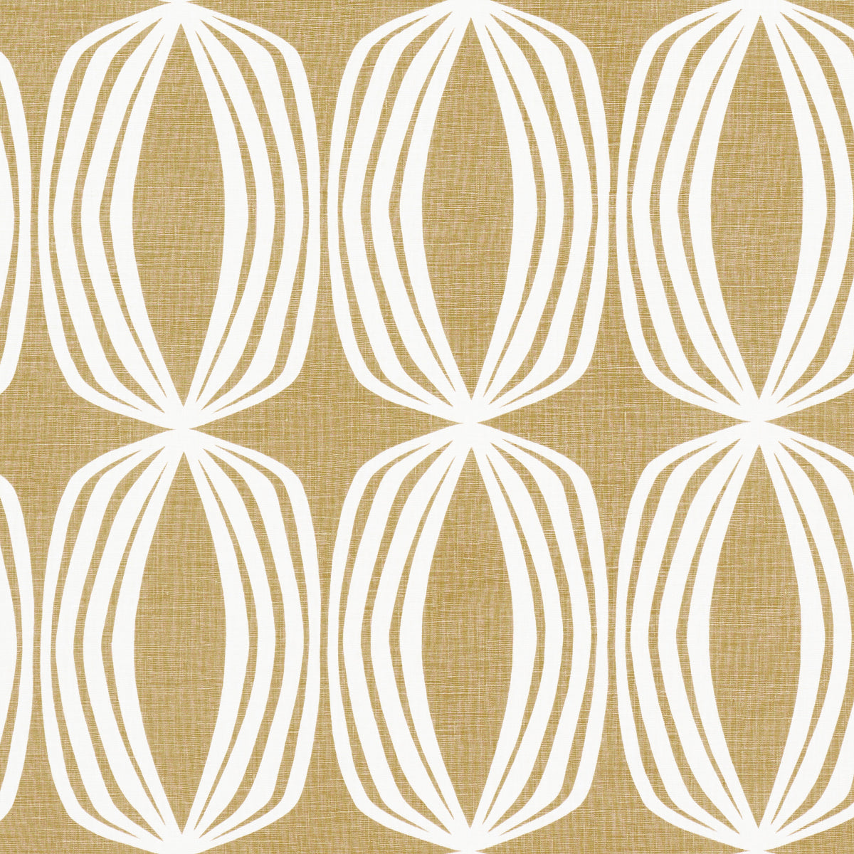 Fontana Hand Print - Ochre - Schumacher 182321 Fabric - Schumacher Fabric