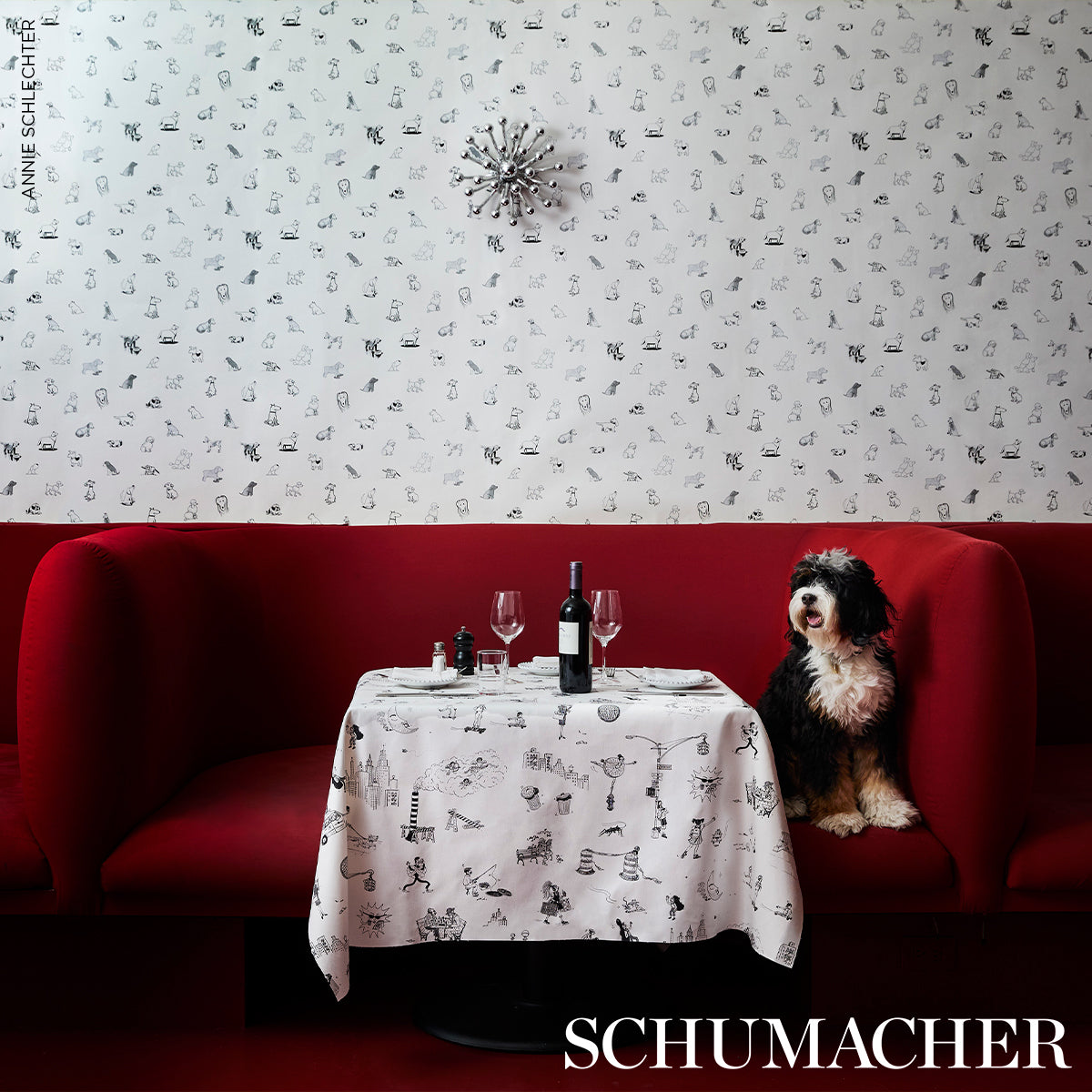 JOANA-AVILLEZS-STREET-SCENES-BLACK-WHITE-SCHUMACHER-182331 - Schumacher Fabric