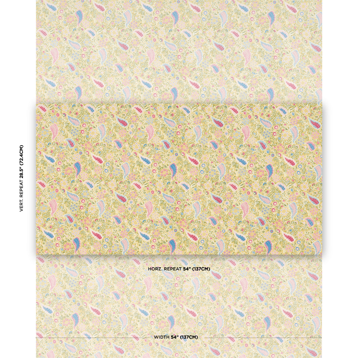 PEGGY-PAISLEY-LEMONADE-SCHUMACHER-182431 - Schumacher Fabric