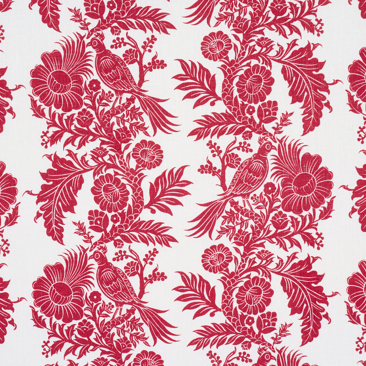 RAVEN-WOODS-RED-SCHUMACHER-182532 - Schumacher Fabric