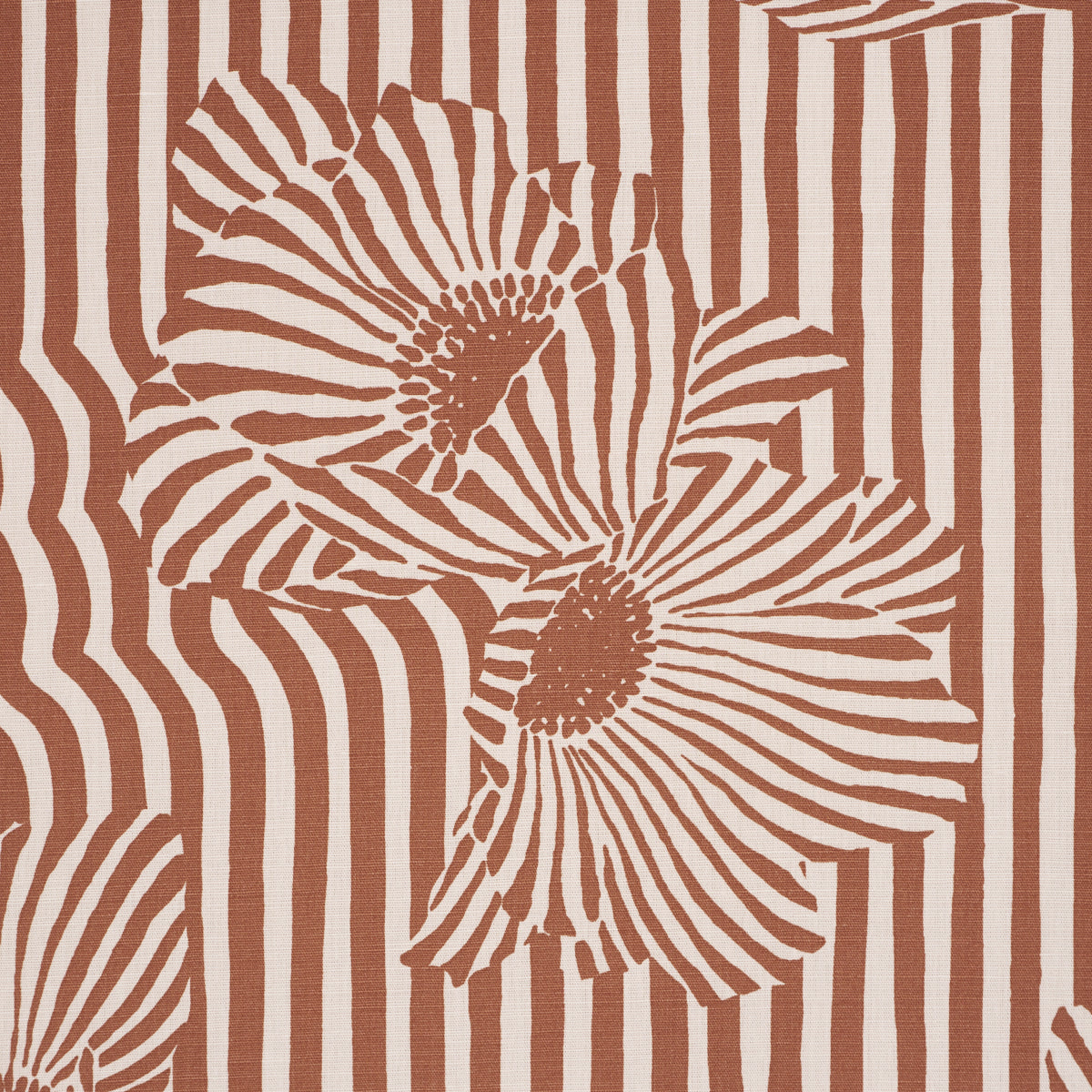 CHANEY-FLORAL-TERRACOTTA-SCHUMACHER-182540 - Schumacher Fabric