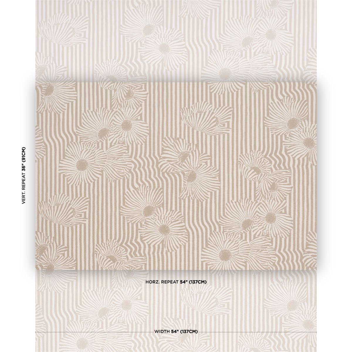 CHANEY-FLORAL-SAND-SCHUMACHER-182541 - Schumacher Fabric