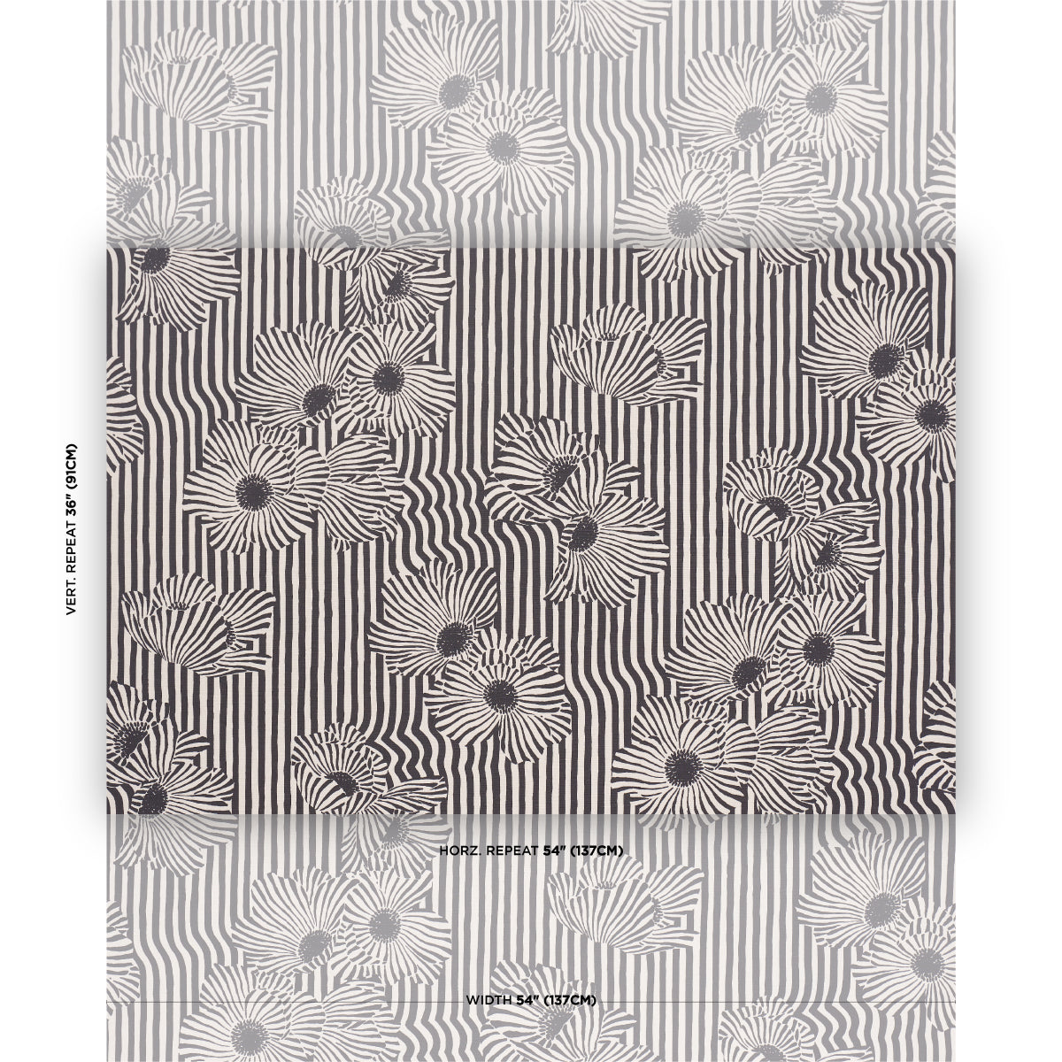 CHANEY-FLORAL-CARBON-SCHUMACHER-182542 - Schumacher Fabric