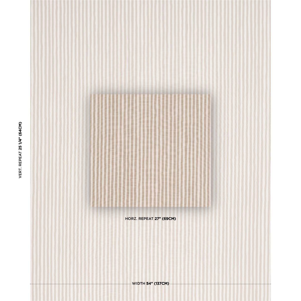 CHANEY-STRIPE-SAND-SCHUMACHER-182550 - Schumacher Fabric